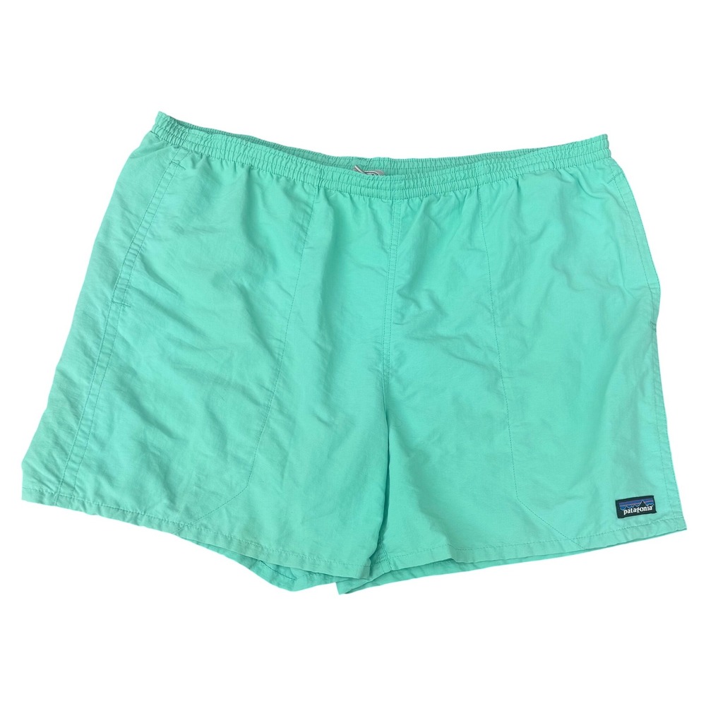Patagonia Baggies Shorts Mint Green Nylon Mesh Lined Mens Large